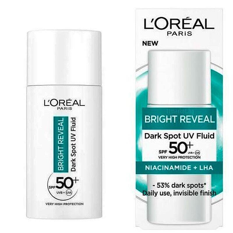 Лореал BRIGHT REVEAL Флуид против тъмни петна SPF50, 50мл