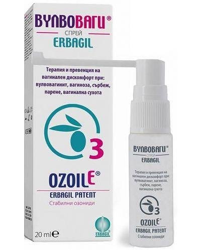 Вулвоваги Спрей за вагинален дискомфорт x20 мл Erbagil