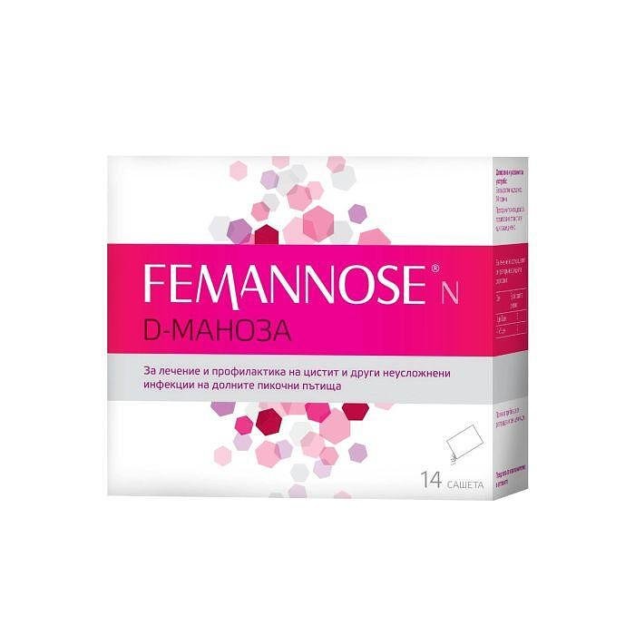 Femannose N -Феманоза-за лечение и профилактика на цистит х14 сашета