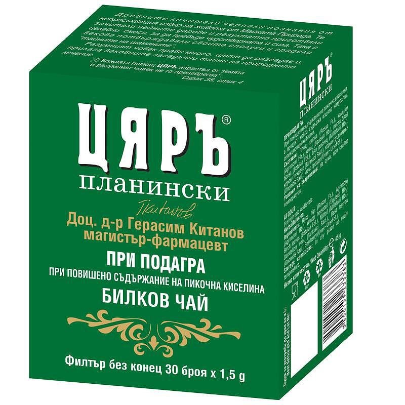 Цяръ Чай при подагра 1,5 g х30 броя