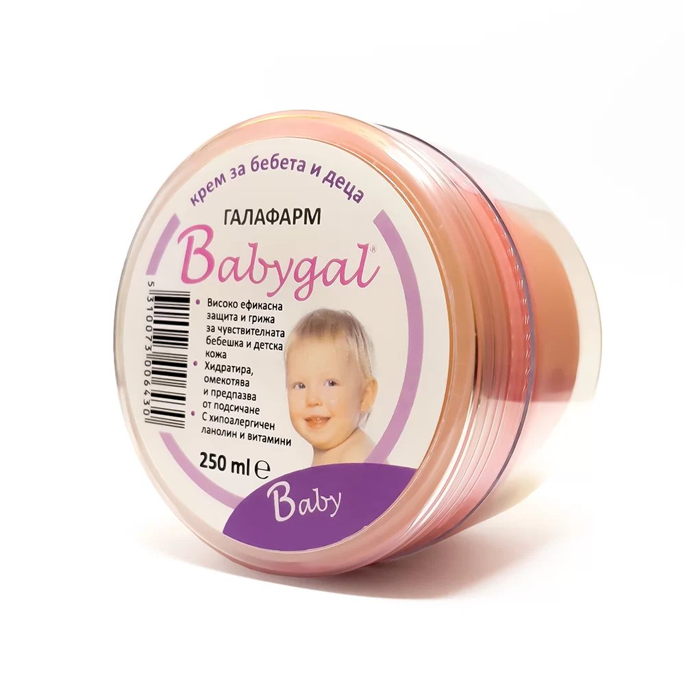 Babygal Крем за бебета и деца с хипоалергичен ланолин и витамини x250 мл