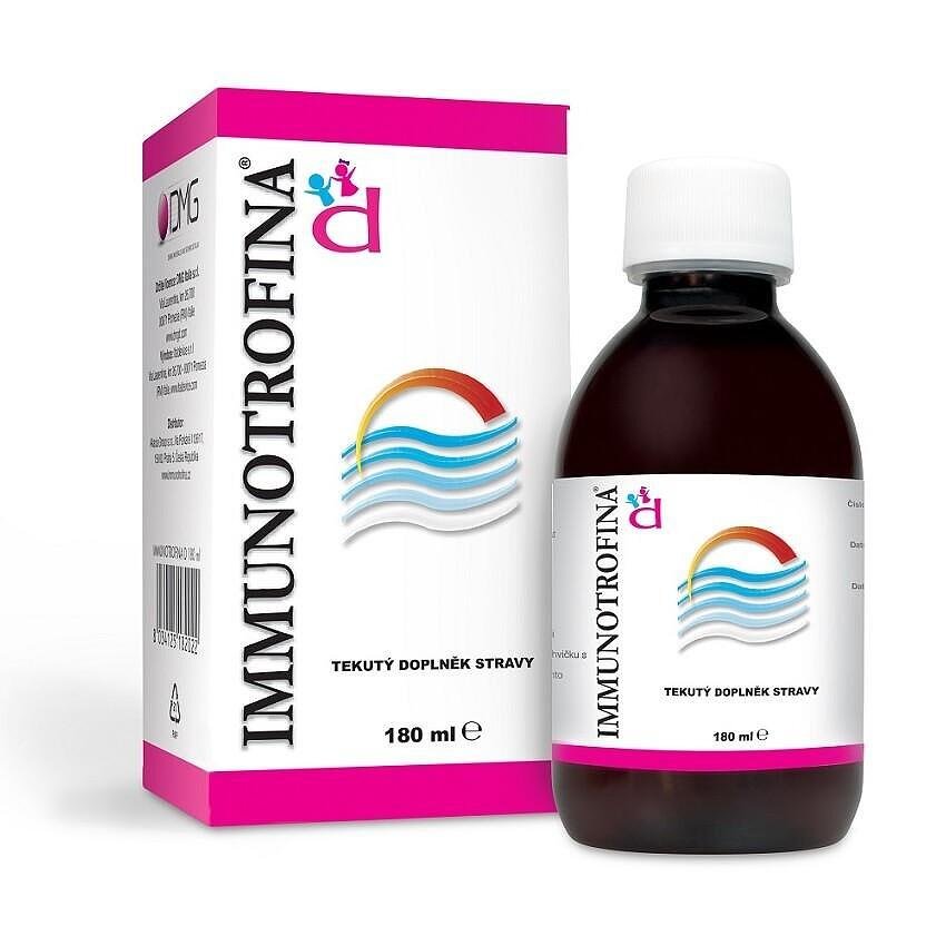 Immunotrofina D Течност за висок имунитет с подсладител х180 мл DMG