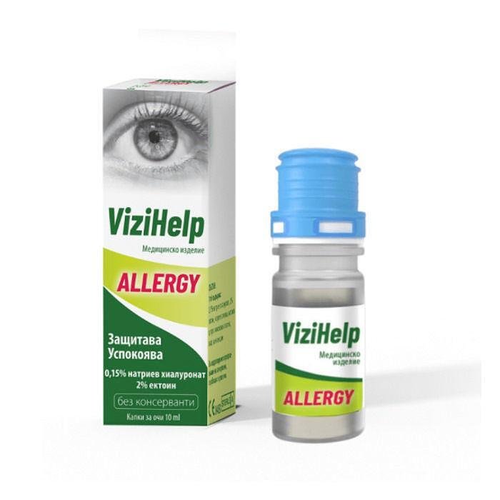 ВИЗИХЕЛП АЛЕРДЖИ капки за очи 10 мл / NATUR PRODUCT VIZIHELP ALERGY eye drops