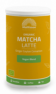 Organic Matcha Latte, 140 g, Mattisson Healthstyle