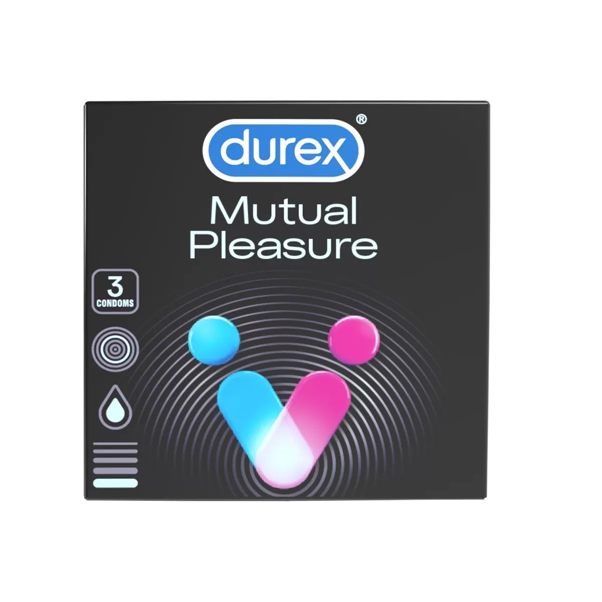 DUREX MUTUAL PLEASURE Презервативи, 3 бр.