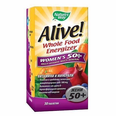 Alive Мултивитамини за жени 50+ х30 таблетки Nature's Way