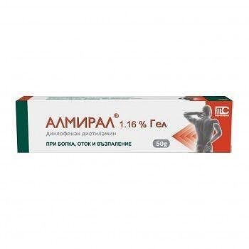 MEDOCHEMIE Алмирал Гел при болка, оток и възпаление 1,16% х50 грама
