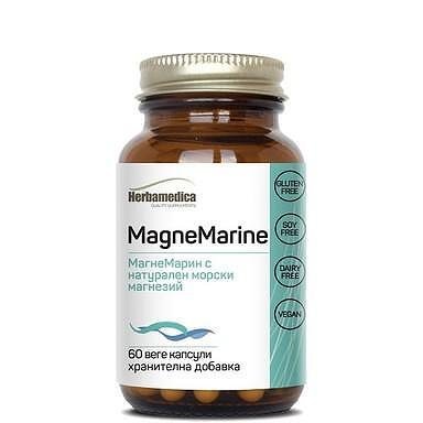 Magne Marine Натурален морски магнезий 350 мг x60 капсули Herbamedica
