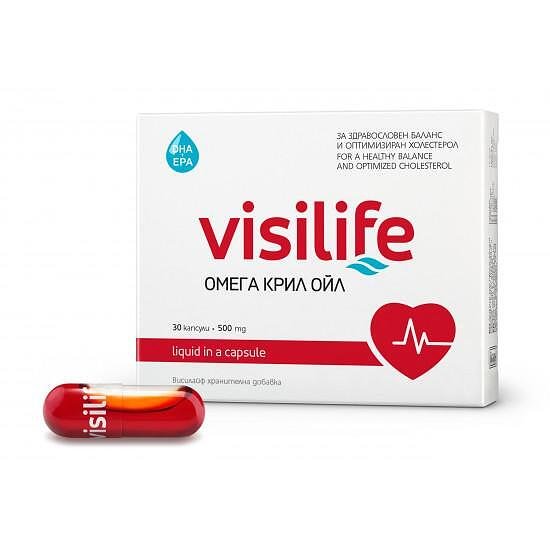 Visilife за сърце и холестерол 500 мг x30 капсули Vitaslim Innove