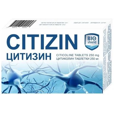 Citizin/Цитизин за памет и концентрация 250мг 30 таблетки