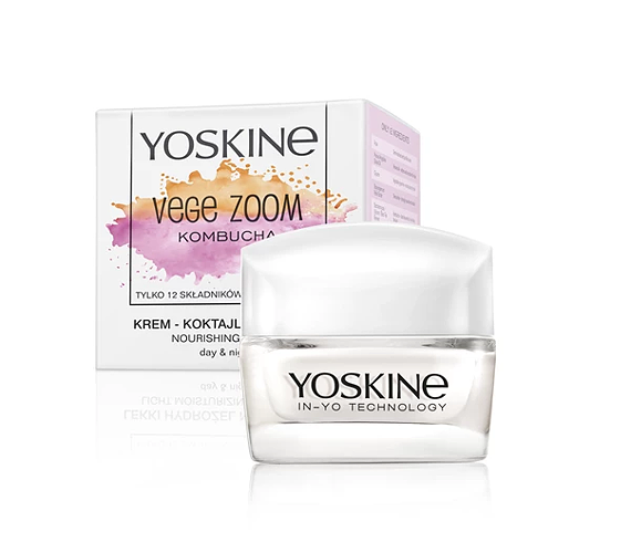 YOSKINE VEGE ZOOM Дневен/Нощен крем с комбуча, 50мл.