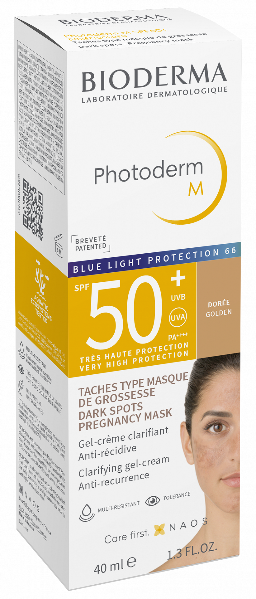 Bioderma Photoderm M Изсветляващ гел-крем SPF50+ Тъмен 40мл