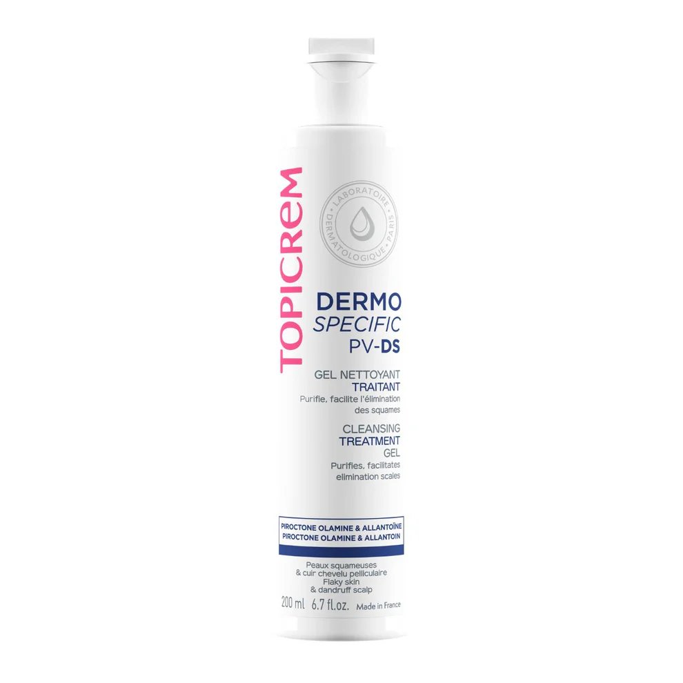 TOPICREM DERMO SPECIFIC PV/DS почистващ гел при пърхот и суха кожа със сърбеж
