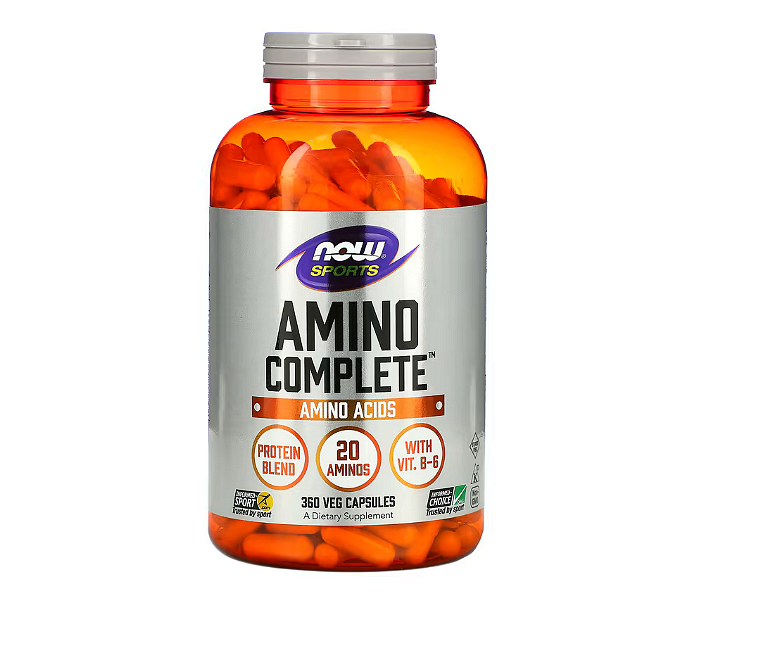 NOW Foods, Sports, Amino Complete, 360 вегетариански капсули