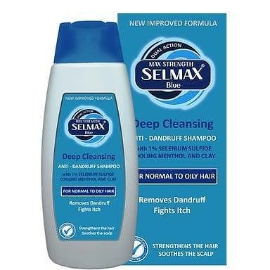 Selmax Blue Дълбоко почистващ шампоан против пърхот х200 мл