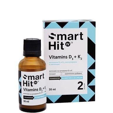 Smarthit Витамин D3 + K2 x30 мл Valentis