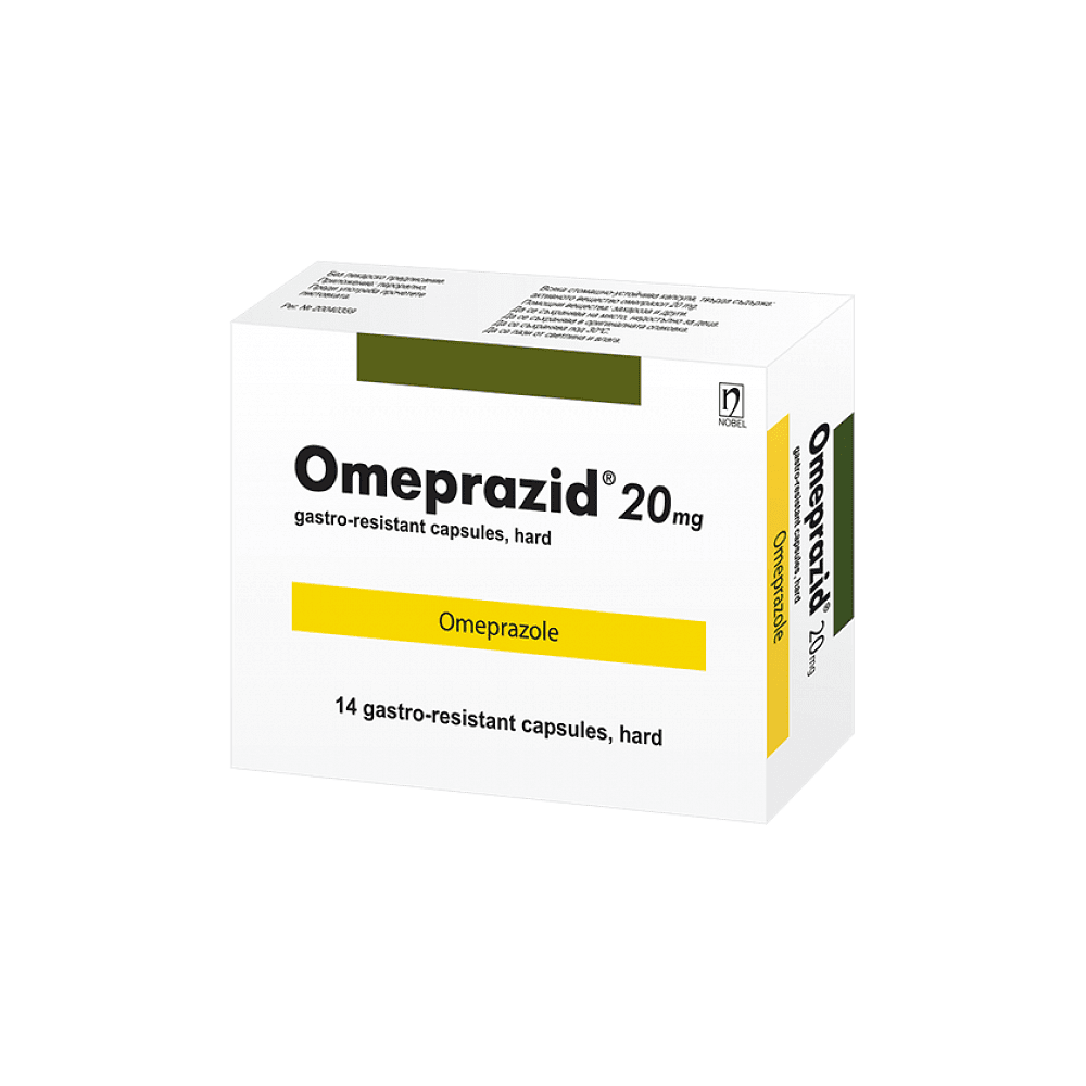 Омепразид 20 мг х14 капсули Nobel Pharma