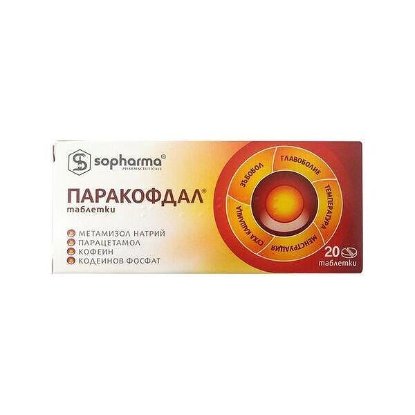 Паракофдал При болка и главоболие х20 таблеки