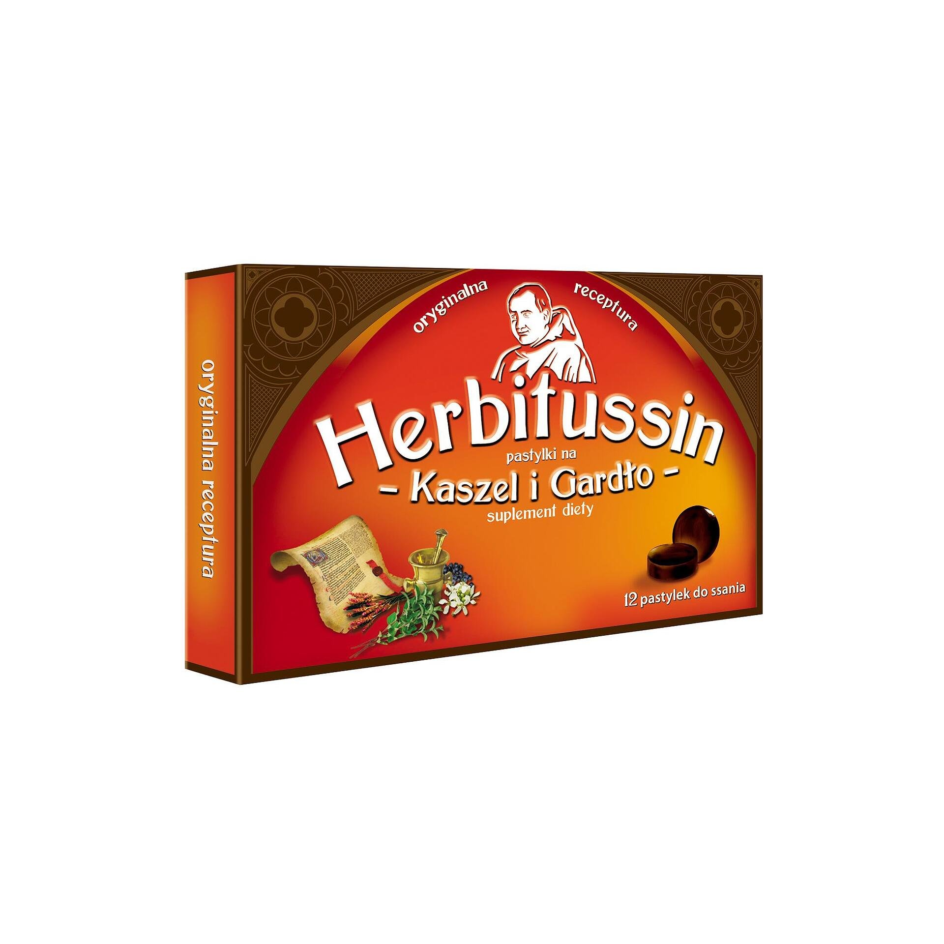 Herbitussin Гърло х12 пастили US Pharmacia