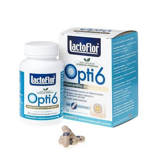 LactoFlor Opti 6 Синбиотик х30 капсули