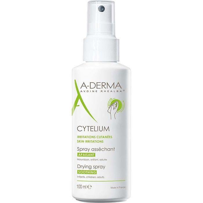 A-Derma Cytelium Подсушаващ спрей за подмокрящи кожни раздразнения на лицето и тялото 100 мл