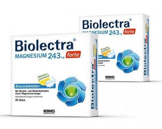 Biolectra Магнезий форте с лимон 243 мг х20 ефервесцентни таблетки