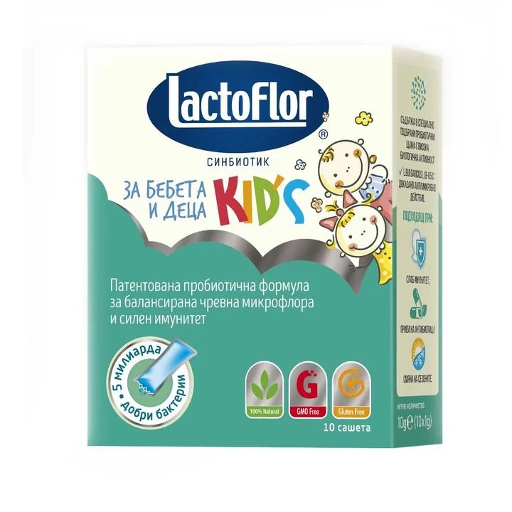 LactoFlor Kids Синбиотик за бебета и деца х10 сашета