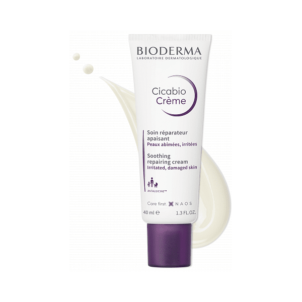 Bioderma Cicabio Възстановяващ и успокояващ крем за раздразнена и увредена кожа x40 мл