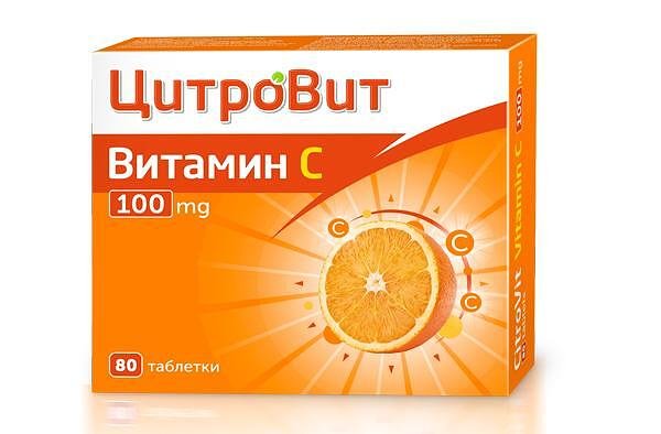 ЦитроВит Витамин С 100 мг х80 таблетки Teva