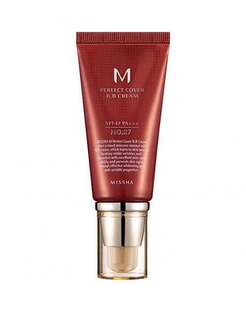 MISSHA M PERFECT COVER BB Крем spf42 No.27/Honey Beige, 20 мл.