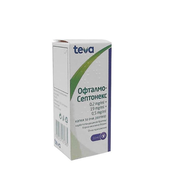 Офталмо-Септонекс капки за очи х10 мл Teva