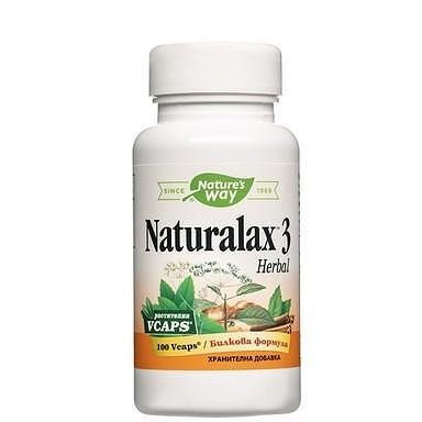 Натуралакс 3 Хербал при запек 410 мг х 100 капсули Nature's Way