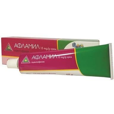 Афламил Крем при болка и травми 1.5% x60 г