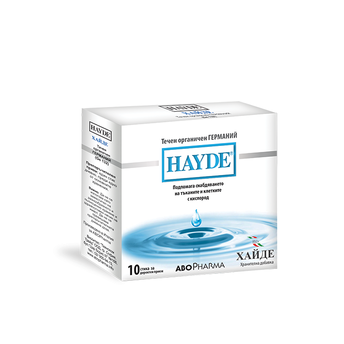Hayde Течен органичен германий х10 стика Abopharma