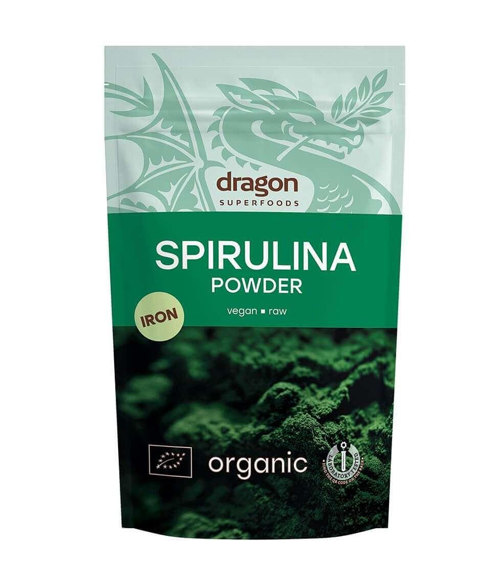 Био Спирулина на Прах, 200g, Dragon Superfoods
