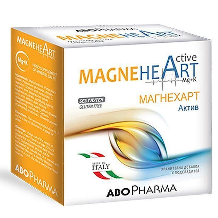 AboPharma MagneHeart Aktiv Магнезий и калий за здраво сърце 20 сашета
