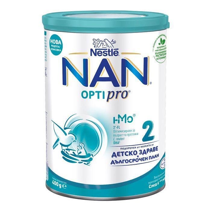 NAN Optipro 2 HM-O Преходно мляко за бебета 6-12М 400 гр