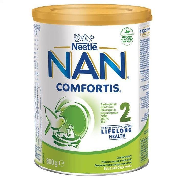 NAN Comfortis 2 Преходно мляко на прах за бебета 6-12М 800 гр