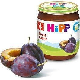 HIPP Био плодово пюре със сливи, 125 g